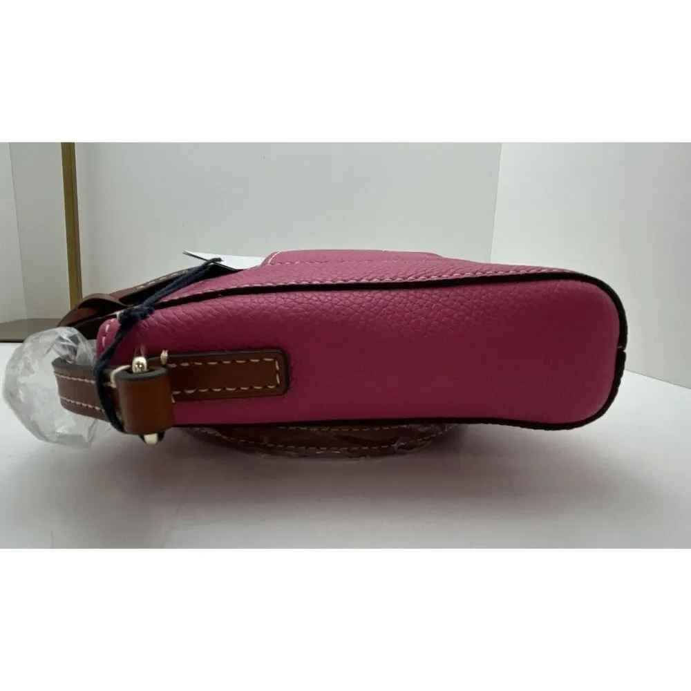 NWT Dooney & Bourke Pebble Grain Lexington Crossbody Bag - Fuchsia / Pink